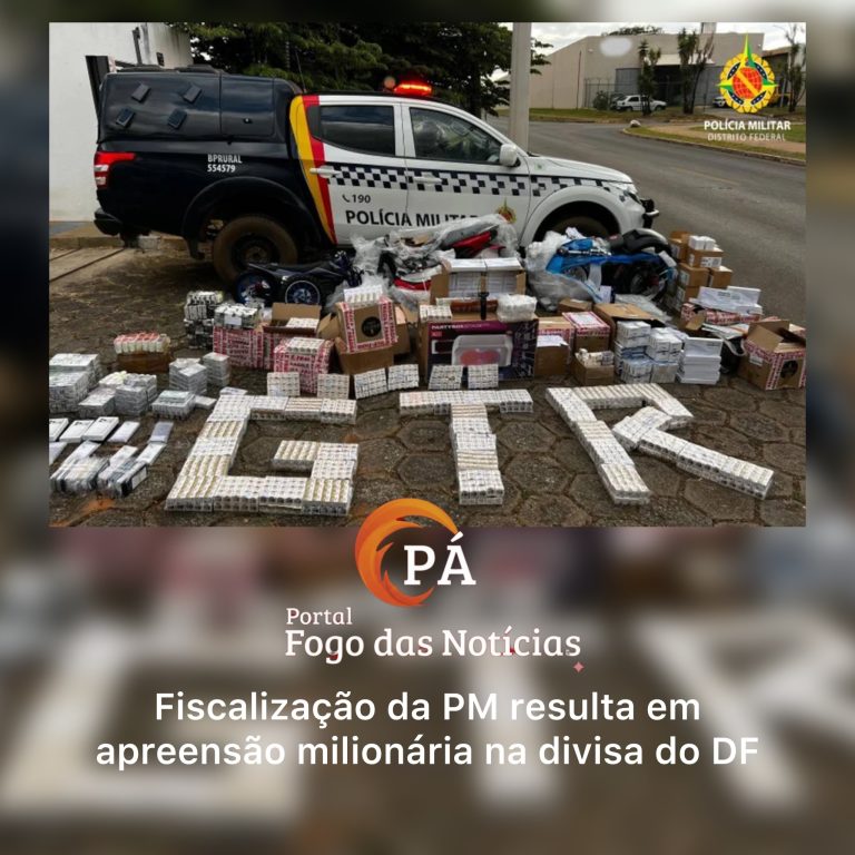 PÁ portal das Notícias | PMDF apreende carga de R$ 5 milhões com anabolizantes e celulares